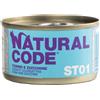 natural line Natural Code Gatto Lattina (St01) Adulto Sterilizzato Tonno & Zucchine 85 Gr