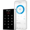 NIVIAN Controllo di accesso intelligente con riconoscimento facciale, tastiera PIN, scheda RFID e app WiFi - 2000 utenti, IP68 esterno, gestione remota Tuya Smart, codici temporali NIVIAN