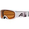 ALPINA PINEY 2.0 - Maschera da sci anti-appannamento, estremamente robusta e infrangibile, protezione UV 100% per bambini, rose matt