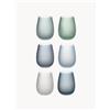 Villa d'Este Home Tivoli Set di 6 bicchieri Happy Hour - Verde, Blu