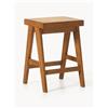 Westwing Collection Sgabello alto con intreccio viennese Sissi - Marrone