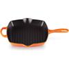 LE CREUSET Bistecchiera Skillet quadrata Evolution in ghisa vetrificata, 26 cm, Arancione, 20183260900422
