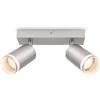 Briloner - Lampada da soffitto, orientabile, plafoniera, lampada, lampada da soggiorno, lampada da camera da letto, da cucina, faretto da soffitto, 20 cm, cromo opaco