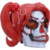 Nemesis Now Drop Dead Gorgeous - Ornamento Cackle and Chaos 19 cm, resina, statuetta di teschio di clown, teschio femminile con occhi glitterati, fuso in resina finissima, sapientemente dipinto a mano