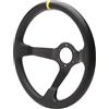 Simoni Racing CAR/350P Volante Sportivo a calice Carrera Universale, in finta pelle nera