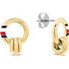 Tommy Hilfiger Orecchini pendenti Tommy Hilfiger stile corda tono oro da donna