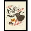 Pyramid International Gilmore Girls (Coffee Iv) - Stampa da collezione incorniciata, 30 x 40 cm, taglia unica