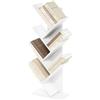 Furinno Tree Bookshelf Libreria ad albero da terra a 7 livelli, Bianca