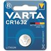 VARTA CR 1632, 6632101401, Batteria Litio a Bottone, Piatta, Specialistica, 3 Volts, Diametro 16mm, Altezza 3,2mm, confezione 1 pila