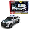 Simba Dickie Toys 203712036SI1 BMW XM Guardia civile 15 cm con luci e suono, auto della polizia in scala 1:36 con sistema di frizione, veicolo ufficiale della guardia civile, 3 anni