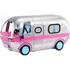 L.O.L. Surprise! Glamper Playset - Camper per bambole color argento metallizzato con oltre 55 articoli inclusi, luci e suoni, piscina, scivolo e accessori d'arredo, per bambini/e dai 4 anni in su