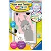 Ravensburger CreArt 28942 - Happy Lama - dipinto con numero per bambini dai 7 anni in su, set di pittura con cornice, pennello e colori acrilici, regalo per ragazze e ragazzi
