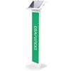 Compulocks Galaxy Tab A9+ Apex Enclosure Brandable Floor Stand - White white Gal
