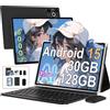 Dghrti Tablet Android 15, 10 Pollici, [30GB RAM 128GB ROM]+TF 2TB Espandibile, 8000mAh,