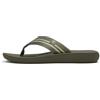 Fitflop Iqushion Mens Two-Stripe Webbing Flip-Flops, Infradito Uomo, Verde Salvia Oliva Profondo, 43 EU