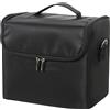 HOMCOM Beauty Case da Trucco con 4 Contenitori Rimovibili, Tracolla e Maniglia, Nero | Aosom Italy
