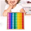 Cubi GEM arcobaleno Set di blocchi giocattolo impilabili per bambini Regali