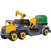 MONDO Motors - Construction Truck Trailer Assemble - Playset 30 Pezzi Smontabile - Camion Giocattolo Costruzioni Set 4 in 1 - Regalo per Bambini 3,4,5,6 Anni - 51178