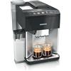 Siemens Macchina da caffè automatica EQ500 integrale, 10 specialità, 2 tazze contemporaneamente, serbatoio acqua 1,9 l, con filtro acqua BRITA in acciaio inox/vernice per pianoforte nero