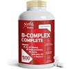 Noebis Pharma Vitamina B Complex Completo Noebis Pharma - B1, B2, B3 (Niacina), B5 (Acido Pantotenico), B6, Biotina (B7), Acido Folico (B9), B12 + Vitamina C - Maxi Formato 500 Compresse