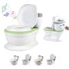 SUPERBE BEBE Vasino Per Bambini Wc Con Suono Per L'apprendimento Del Vasino - Wc Per Bambini E Neonati - Confortevole, Antiscivolo Con Suono Di Sciacquone E Musica - Con Vaso Rimovibile - Riduttore Wc Bambini