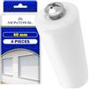 MONTERAL 4 x Fermi Tapparelle 40mm Bianco Tappi per Tapparelle Avvolgibili Plastica | MONTERAL