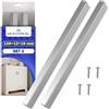 MONTERAL 2x Maniglie per Mobili da Cucina 128x12x18mm Interasse Fori 96 mm | Maniglie Cucina y Mobili Realizzato in Alluminio Сolor Grigio Opaco - Garanzia di 10 Anni - MONTERAL