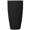 Bernstein Lavabo freestanding TWZ316 di pietra solida (Solid Stone) - 50 x 50 x 90 cm - colore a scelta, Colore:Nero (opaco)