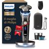 Philips Shaver i9000 Prestige Ultra, rasoio elettrico Wet & Dry, tecnologia Skin IQ Pro, triplo sistema Lift & Cut, lame di precisione NanoTech 360º, 5 modalità di rasatura, modello XP9405/31