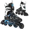 ATTABO Pattini in linea da Uomo Bliss 40 EU Comfort e sicurezza Guscio semirigido in alluminio Skid Ruote in PU da 80 mm Cuscinetti ABEC-7 Regolabili per una migliore vestibilità Colore Blu