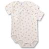 Sanetta Body per neonato (confezione doppia) con fiori beige, body di alta qualità e sostenibile per bambine in 100% cotone biologico., beige., 98