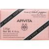 APIVITA Sapone Naturale Solido con Rosa e Pepe Nero 125GR