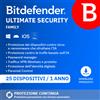 Bitdefender Ultimate Security Family 2026 | 25 Dispositivi | 1 Anno