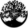 Instant Karma Clocks | Orologio da Parete Albero della Vita in Vinile | Decorazione Artistica per Casa Ufficio Studio | Idea Regalo Originale per Amanti della Natura e dell'Arredamento Moderno