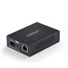 StarTech.com Media Converter Fibra 10GbE Open SFP+, Standalone, Ethernet RJ45 a SFP+ 10GBASE-X, Monomodale/Multimodale, Jumbo Frame 16K, TAA [MCM10GSFP2]