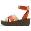 Fly London YORY430FLY, Sandal Women's Fashion Shoes, SCARLET, 37