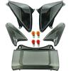 one BY CAMAMOTO KIT GEMME FRECCE anteriori e posteriori colore NERO compatibile con YAMAHA T-MAX CARENE LAMPADE COMPLETE.
