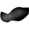 GIOS Reggiseno Fascia con Coppe in Doppio Tessuto di Cotone Art. 704 (TG. 4 CIRCONF. Sottoseno 78/82, Nero)