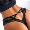 JACTZ Perizoma Donna Raso Ricamo G String Thongs Panties Donne Brief Vita Bassa Biancheria Intima delle Donne Lingere Panty-Heart Black,S,3Pc