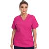 JONATHAN UNIFORM Divisa Sanitaria Donna Casacca Medico Manica Corta 3 Tasche, Divisa OSS Infermiere per Medico Sala Operatoria Dentista Farmacia