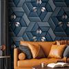 Livingwalls Travel Styles - Carta da parati in tessuto non tessuto, carta da parati astratta in blu e argento, per diversi ambienti, 1,59 m x 2,80 m