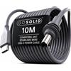 GO SOLID! Cavo USB-C a DC 10m — Compatibile con caricabatterie PD e Starlink Mini