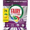 Fairy 30 Minuti Miracle Pastiglie Lavastoviglie, 74 Caps, Limone
