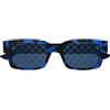 Gucci Occhiali da Sole GG2084S 004 Blu Tartarugato/Blu Monogram Uomo 52/19/145