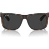 Ray-Ban Occhiali da Sole RB4165 865/87 Justin Marrone/Grigio Scuro Unisex Polarizzati 55/16/145