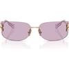 Miu Miu Occhiali da Sole MUA51S ZVN90O Oro/Rosa Donna 75/14/110