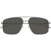 Gucci Occhiali da Sole GG1676S 001 Argento/Grigio Uomo 60/14/145