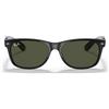 Ray-Ban Occhiali da Sole RB2132 901L New Wayfarer Nero Lucido/Verde G-15 Unisex 55/18/145