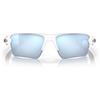 Oakley Occhiali da Sole OO9188 918882 FLAK 2.0 XL Bianco Lucido/Prizm Deep Water Unisex Polarizzati 59/12/133