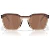 Oakley Occhiali da Sole OO9533 953303 HSTN SQ Rootbeer Opaco/Prizm Tungsten Unisex 54/21/142